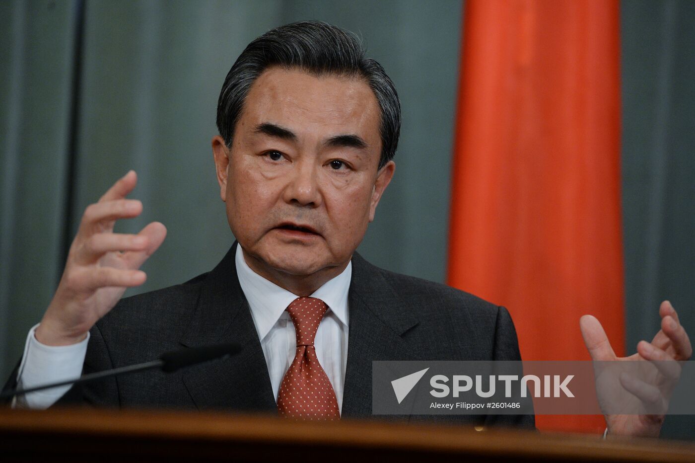 Russian Foreign Minister Sergei Lavrov meets with Chinese Foreign Minister Wang Yi
