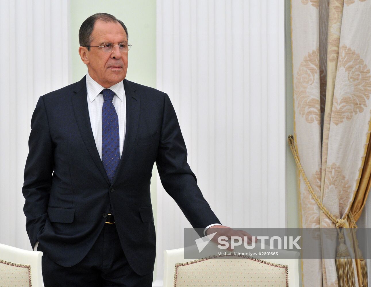 President Vldimir Putin meets with Chinese Foreign Minister Wang Yi