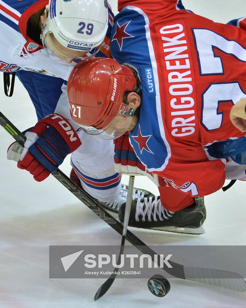 Hockey. KHL. CSKA vs SKA