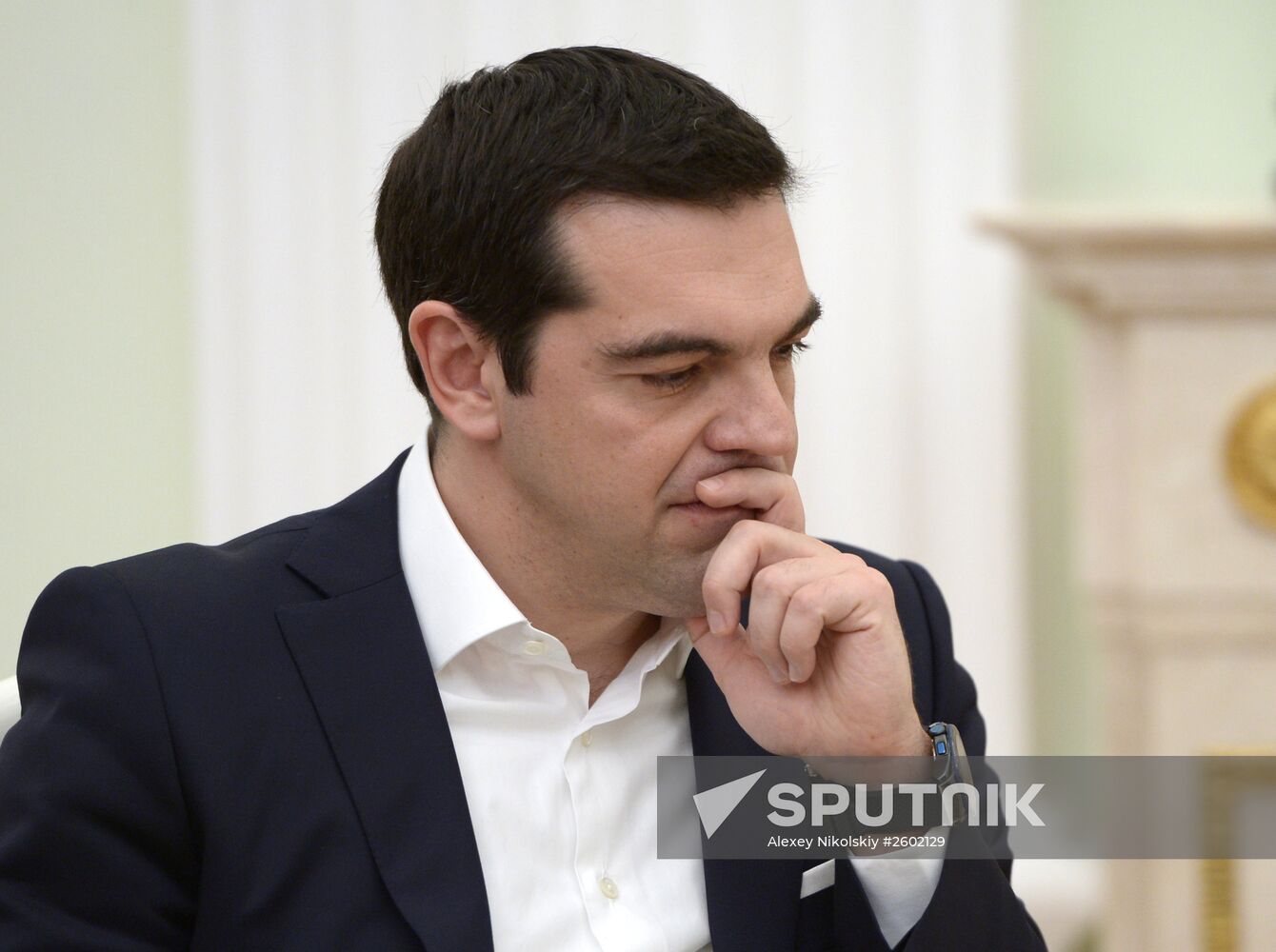 President Vladimir Putin meets with Prime Minister of Greece Alexis Tsipras