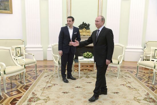 Russian President Vladimir Putin's meeting with Greek Prime Minister Alexis Tsipras