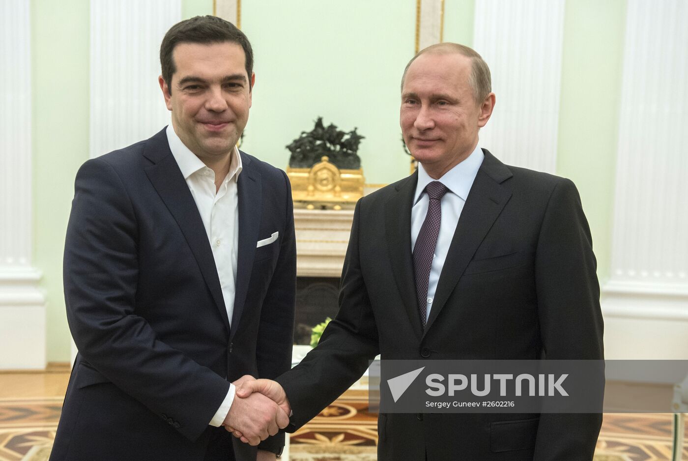 Russian President Vladimir Putin's meeting with Greek Prime Minister Alexis Tsipras