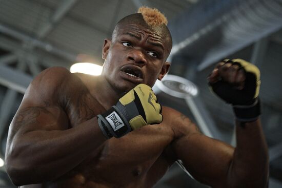 Boxing. Open training session of Denis Lebedev and Youri Kalenga