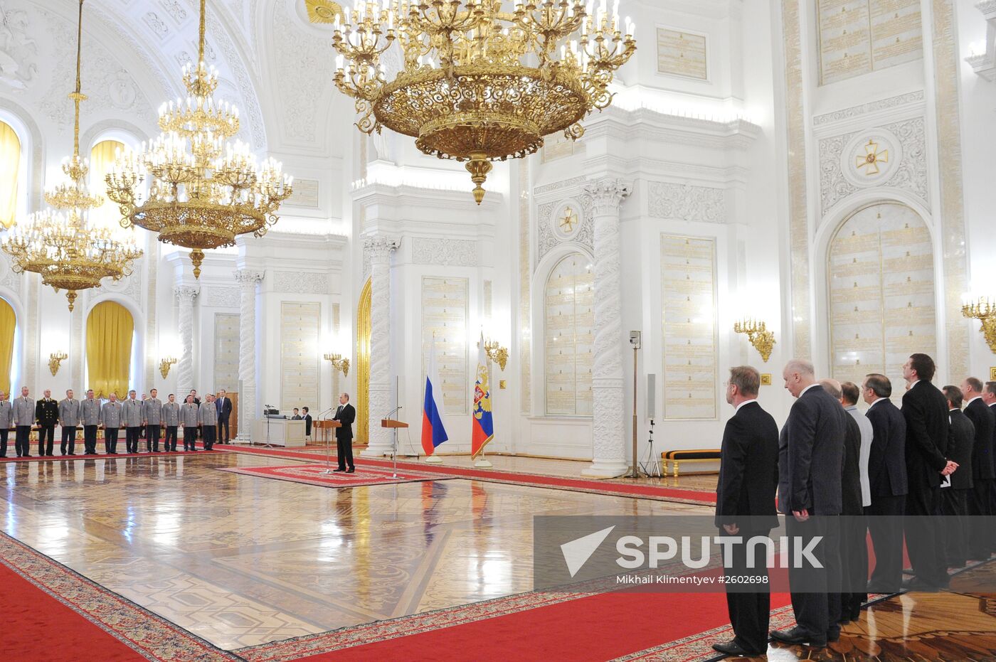 Russian President Vladimir Putin meets with senior officers and prosecutors in the Kremlin