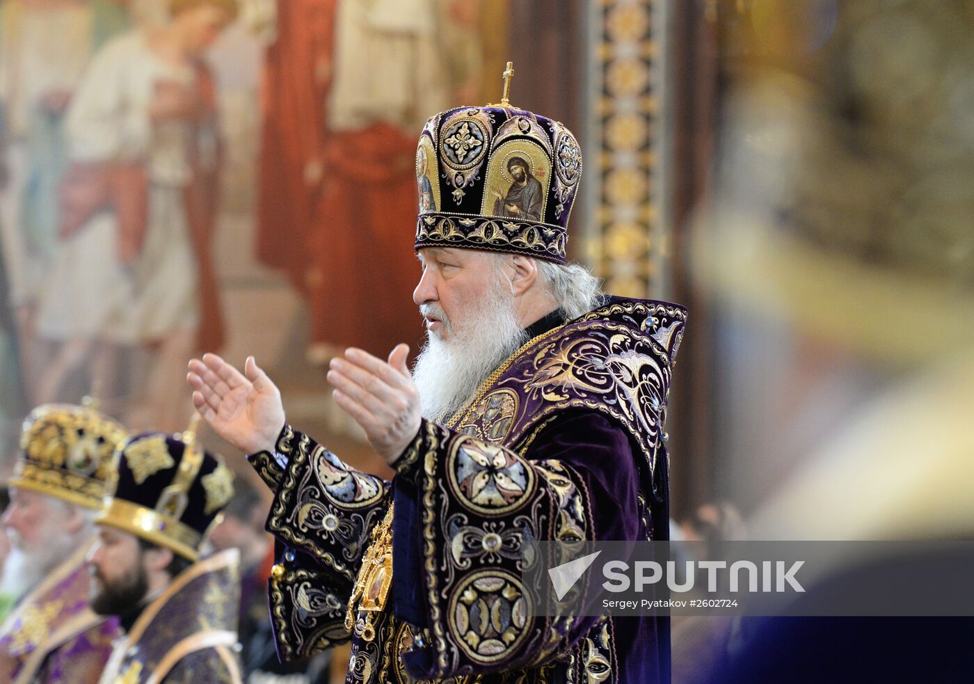 Patriarchal service conducted on Holy Thursday in Cathedral of Christ the Savior
