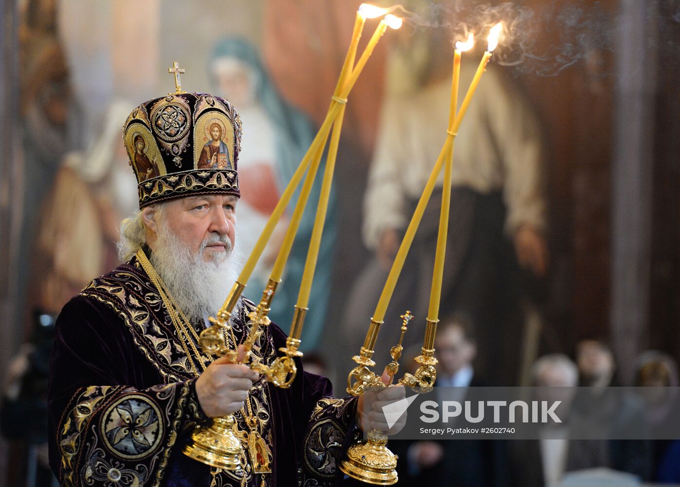 Patriarchal service conducted on Holy Thursday in Cathedral of Christ the Savior