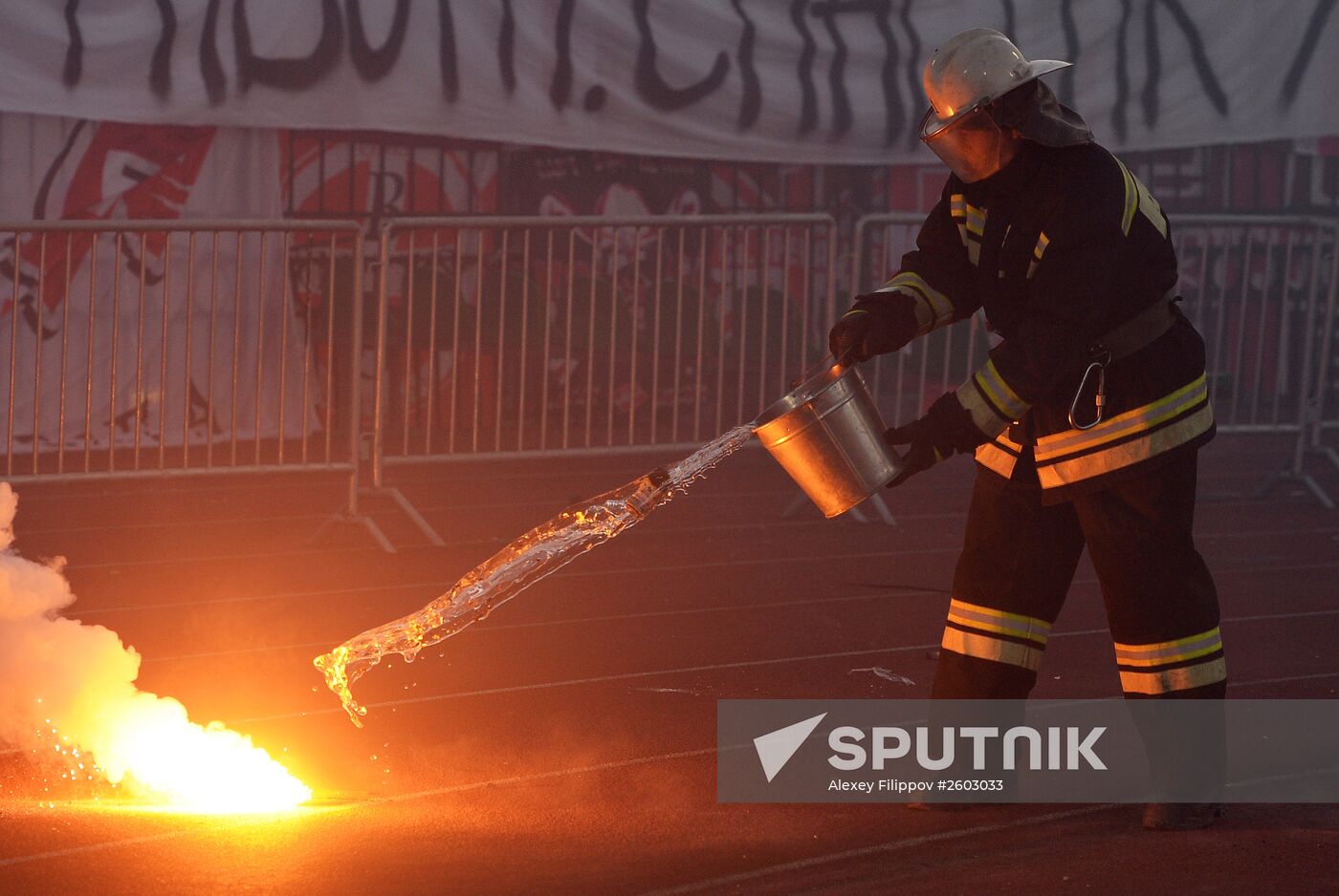 Football. Russian Premiere League. Arsenal vs. Spartak