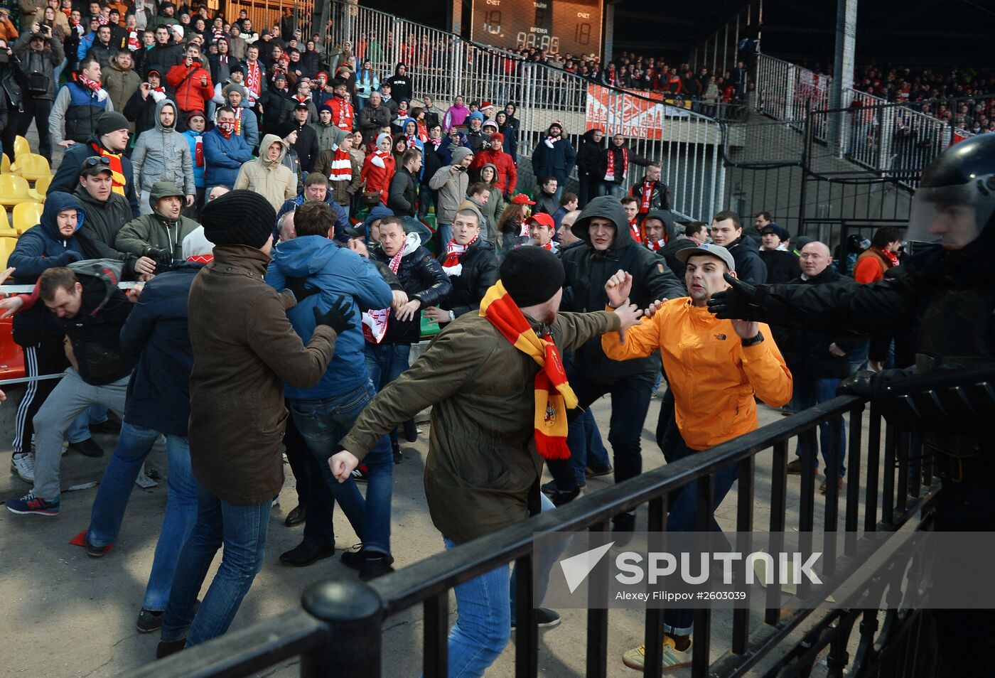 Football. Russian Premiere League. Arsenal vs. Spartak