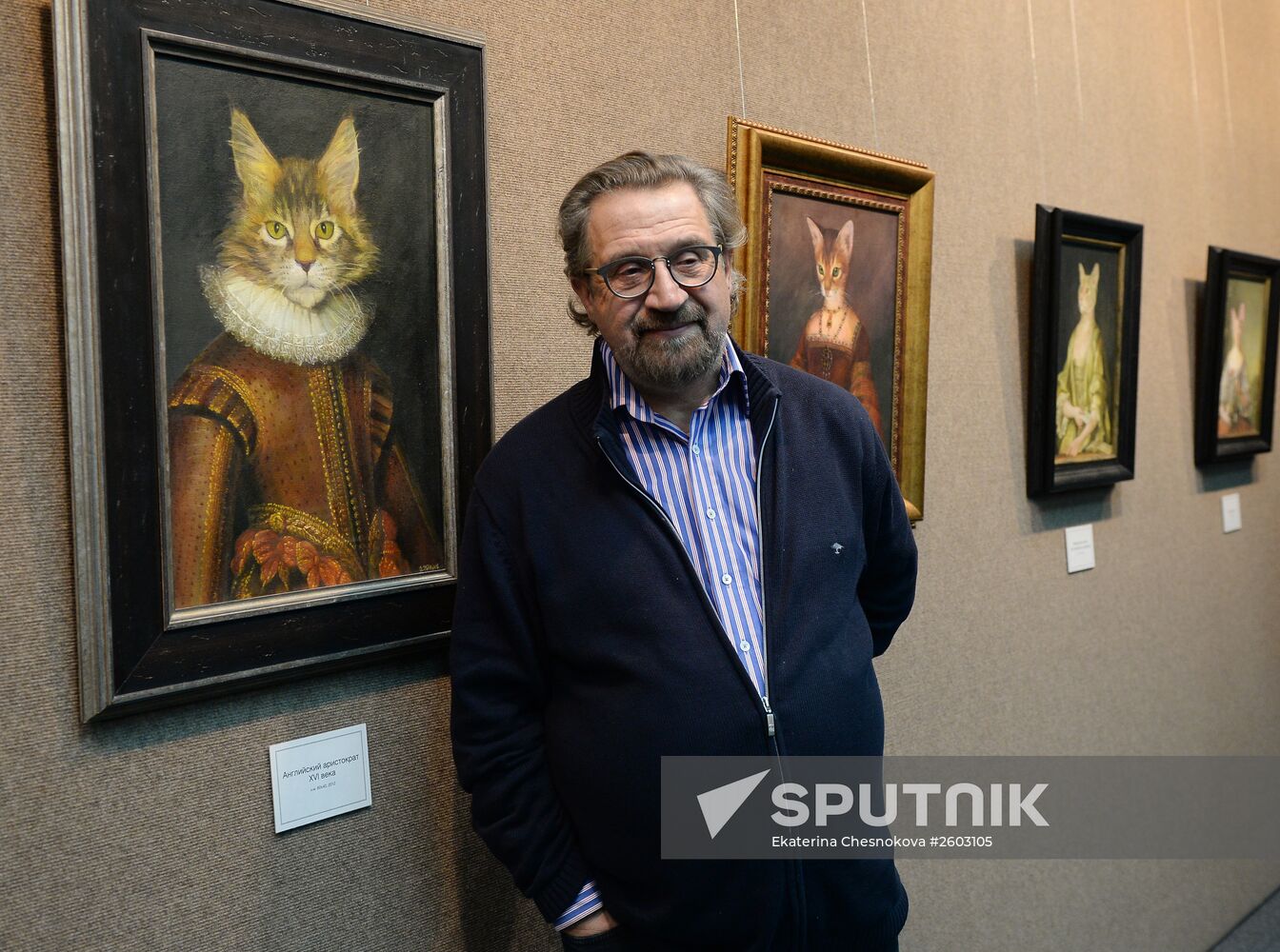 Nikas Safronov opens his exhibition