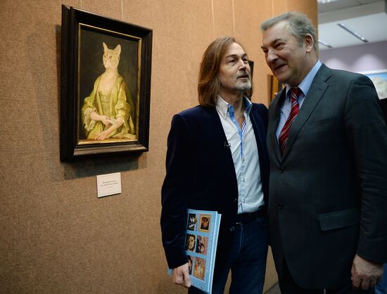 Nikas Safronov opens his exhibition