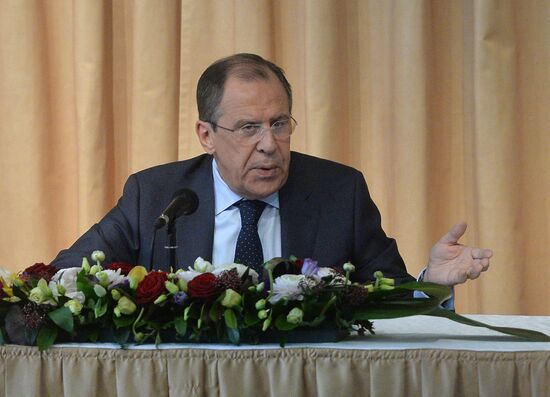 Foreign Minister Sergei Lavrov meets with Russian NGOs