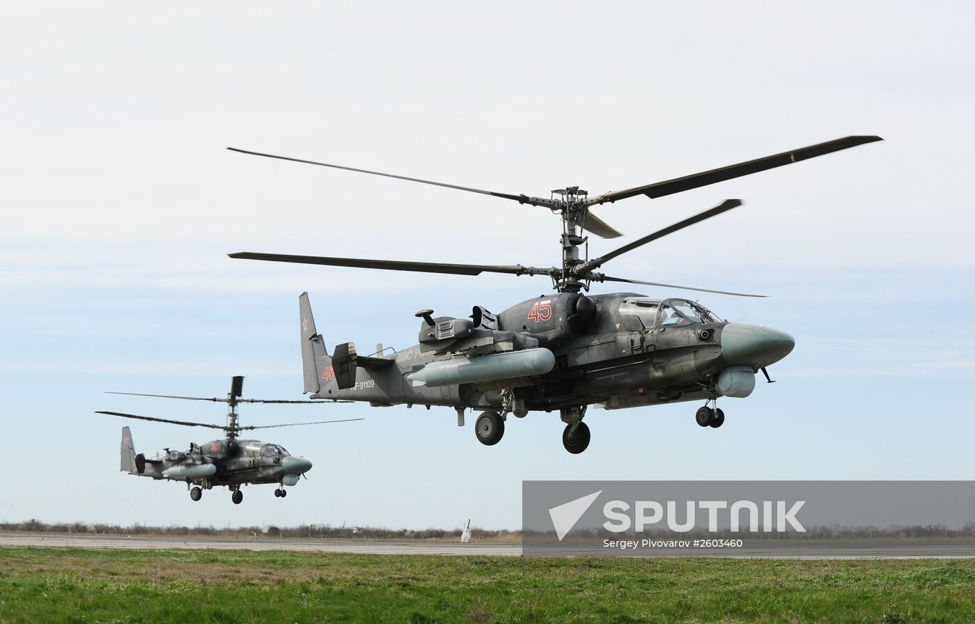 Air force units hold drill in Krasnodar Territory