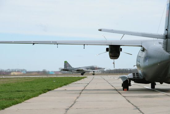 Air force units hold drill in Krasnodar Territory