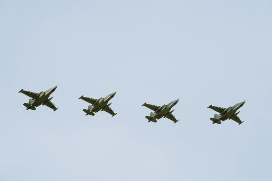 Air force units hold drill in Krasnodar Territory