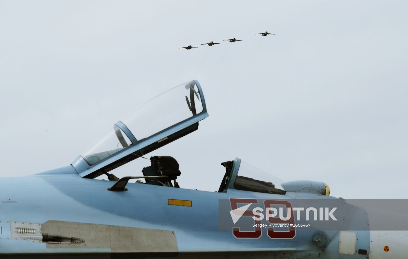 Air force units hold drill in Krasnodar Territory