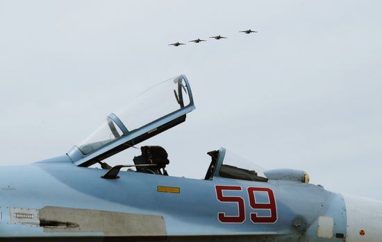 Air force units hold drill in Krasnodar Territory