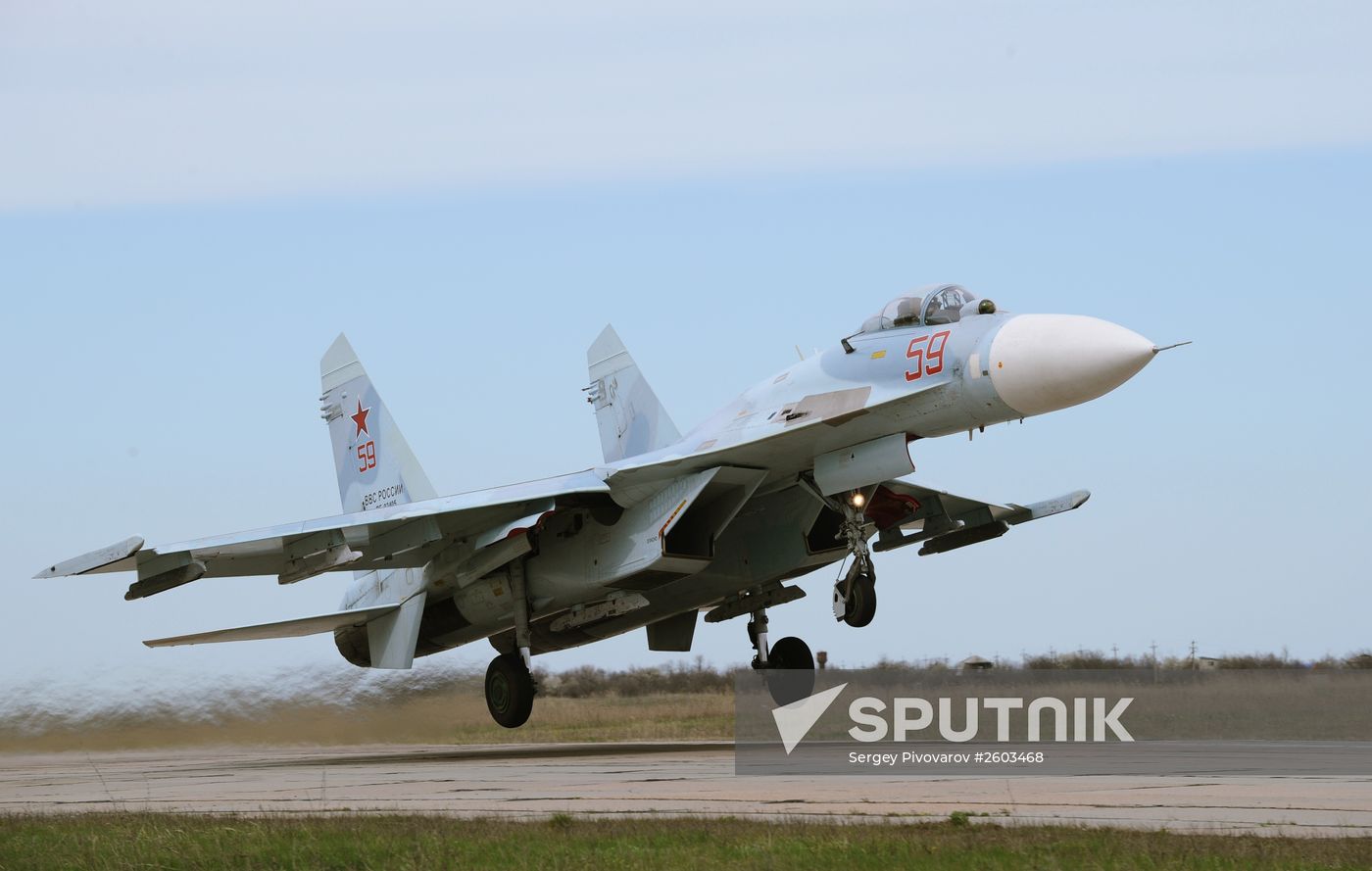 Air force units hold drill in Krasnodar Territory