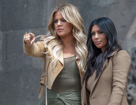 US actress Kim Kardashian attends memorial events on centenary of Armenian genocide