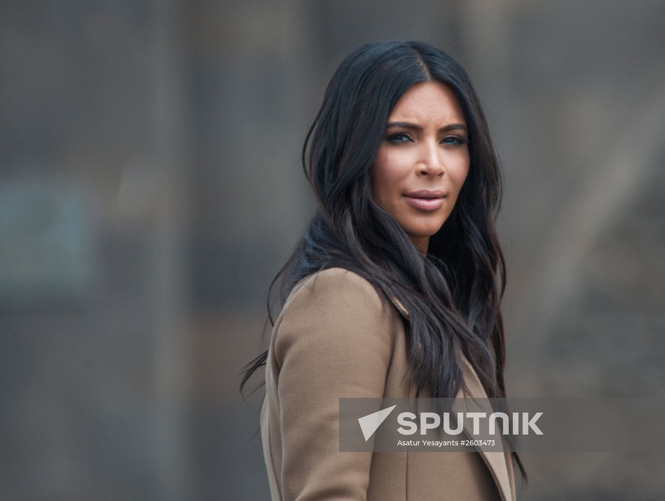 US actress Kim Kardashian attends memorial events on centenary of Armenian genocide