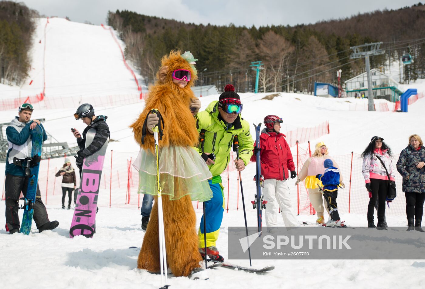 Snow carnival in Yuzhno-Sakhalinsk