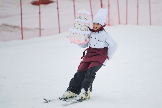 Snow carnival in Yuzhno-Sakhalinsk