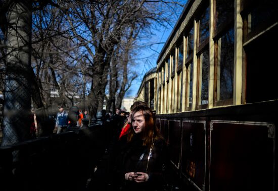 Tram parade "116 Years to Moscow Trams"