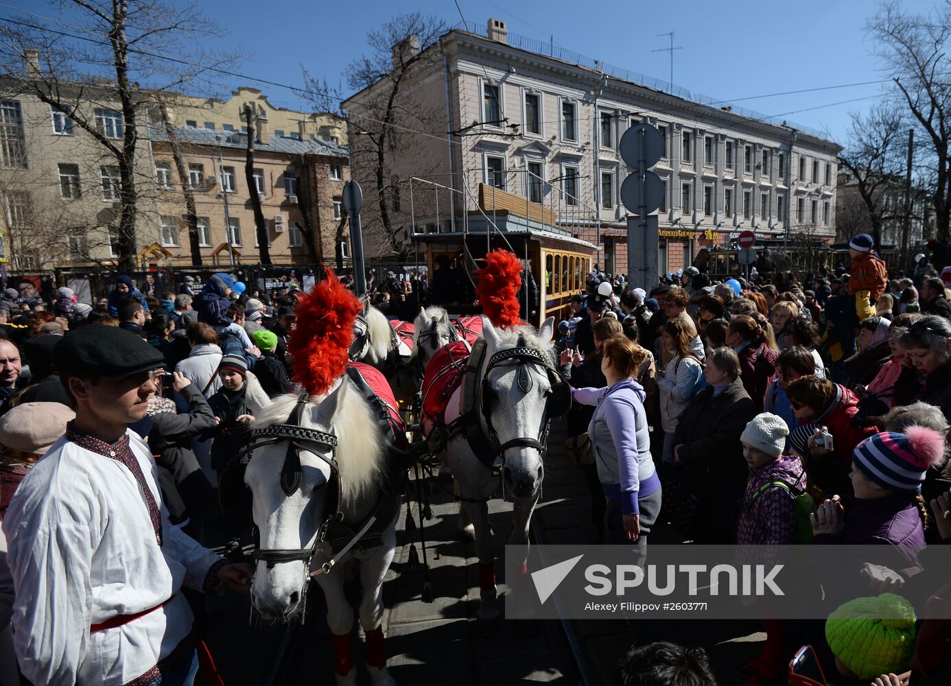 Tram parade "116 Years to Moscow Trams"