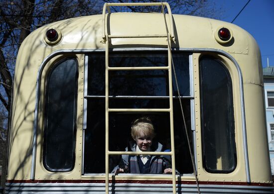 Tram parade "116 Years to Moscow Trams"