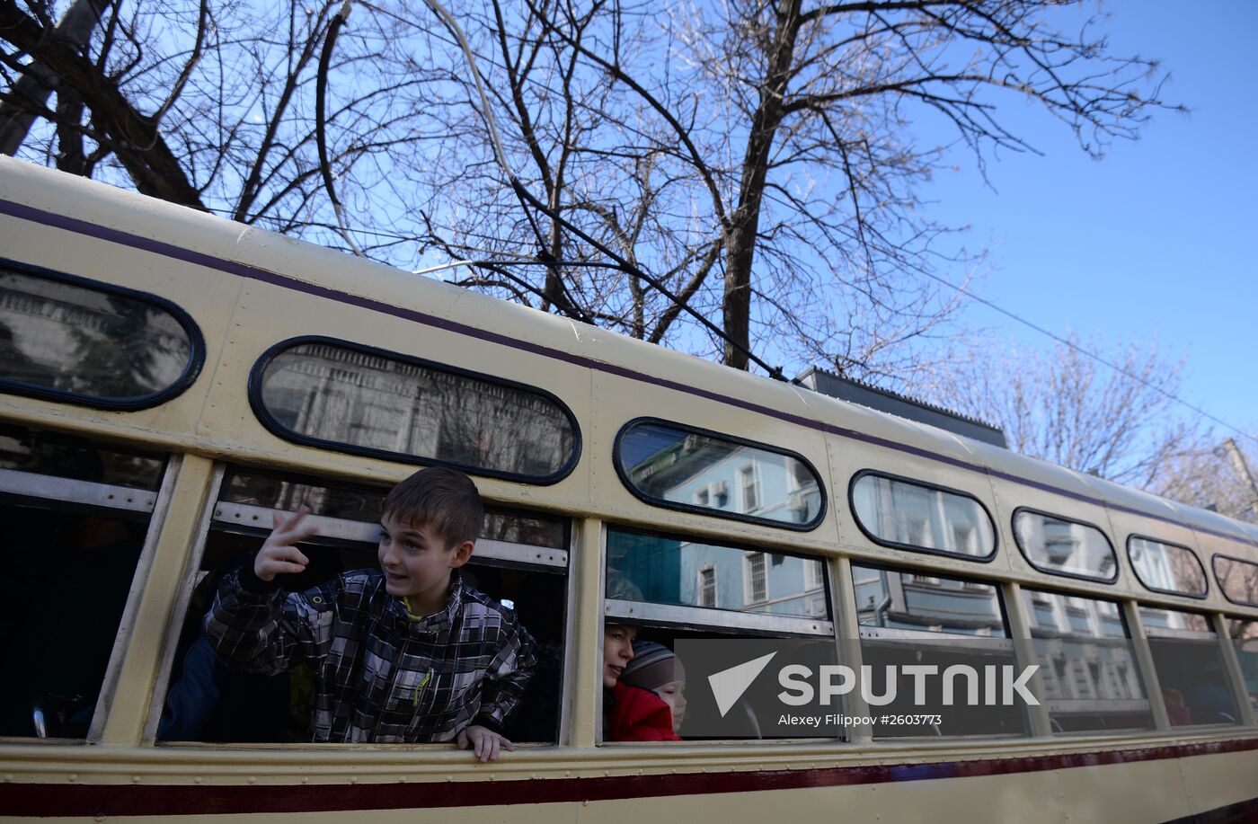 Tram parade "116 Years to Moscow Trams"