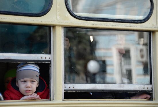 Tram parade "116 Years to Moscow Trams"