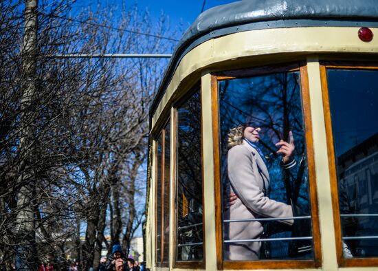 Tram parade "116 Years to Moscow Trams"