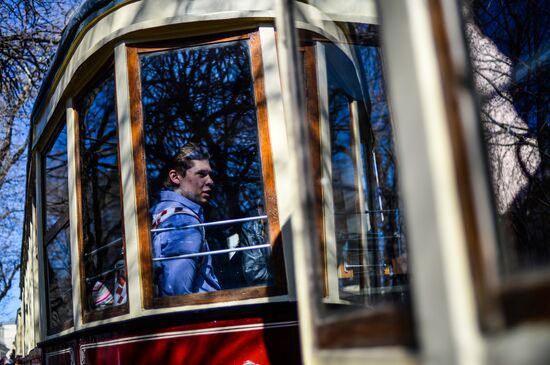 Tram parade "116 Years to Moscow Trams"