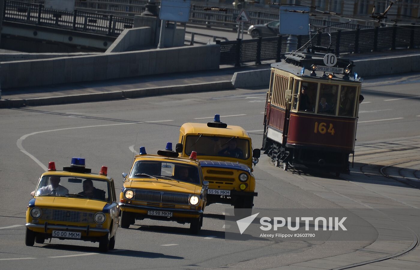 Tram parade "116 Years to Moscow Trams"