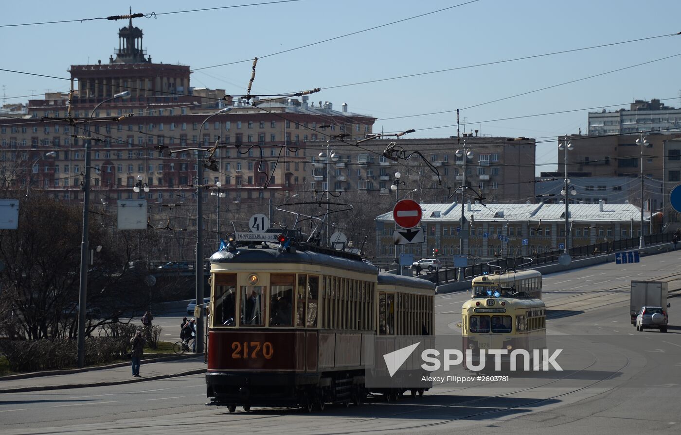 Tram parade "116 Years to Moscow Trams"