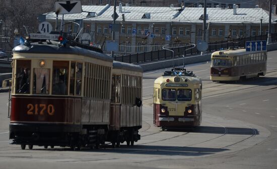 Tram parade "116 Years to Moscow Trams"