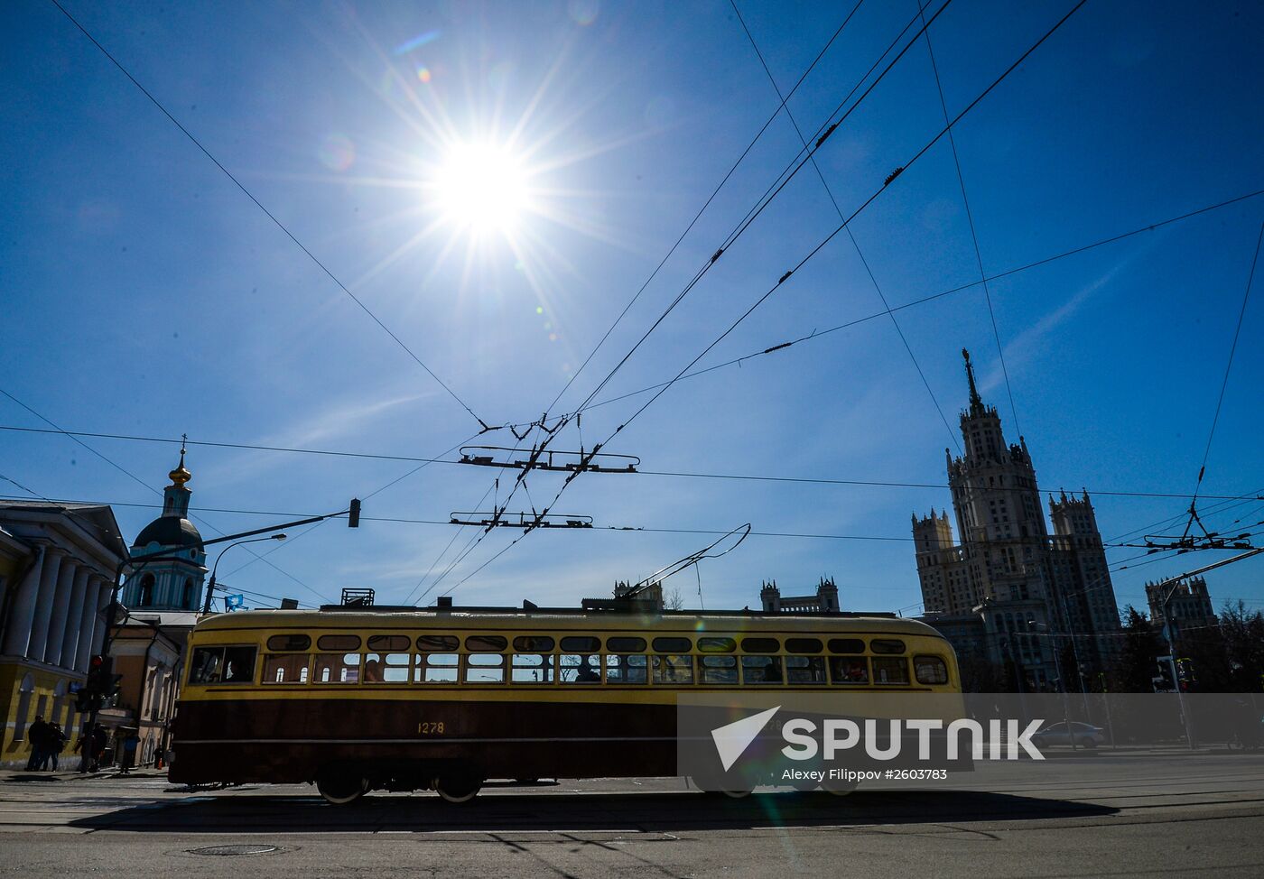 Tram parade "116 Years to Moscow Trams"