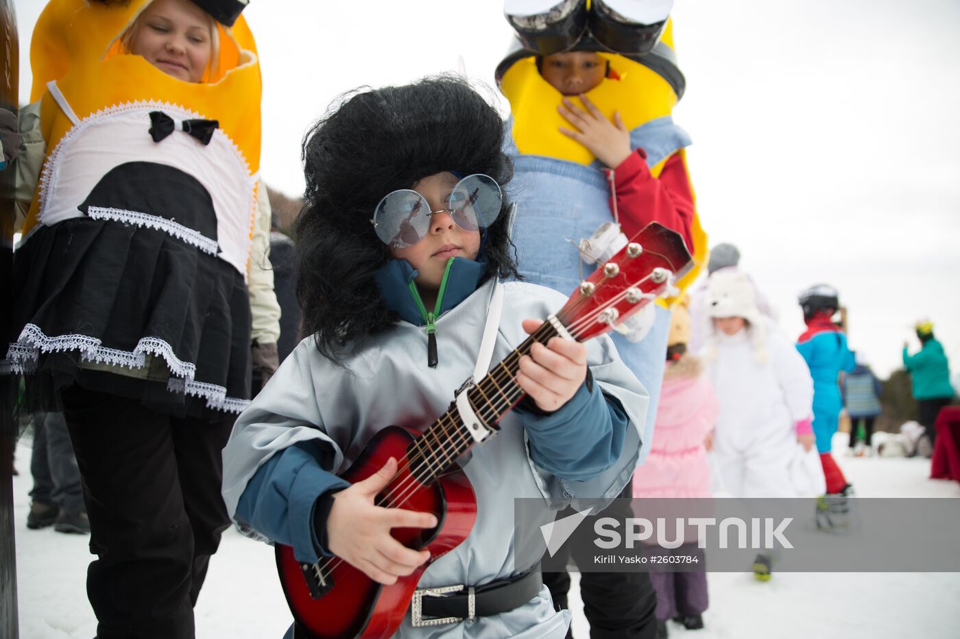 Snow carnival in Yuzhno-Sakhalinsk