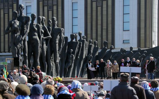 Rally devoted to International Day of Liberation of Nazi Concentration Camp Inmates