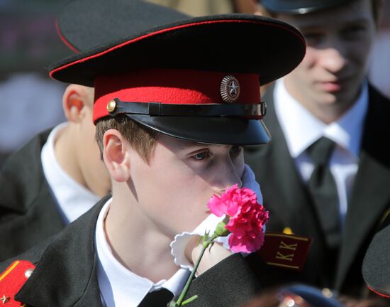 Rally devoted to International Day of Liberation of Nazi Concentration Camp Inmates