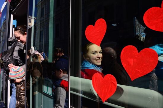 Tram parade "116 Years to Moscow Trams"