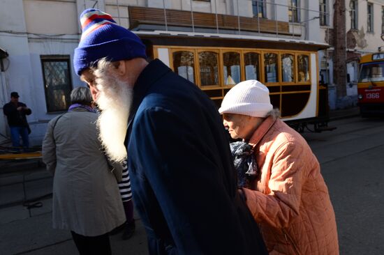 Tram parade "116 Years to Moscow Trams"