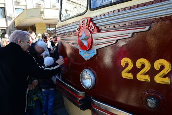 Tram parade "116 Years to Moscow Trams"