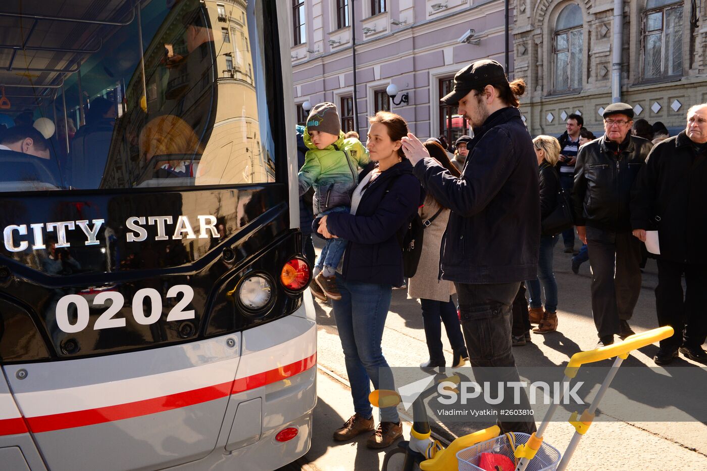 Tram parade "116 Years to Moscow Trams"