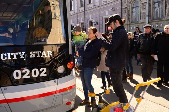 Tram parade "116 Years to Moscow Trams"