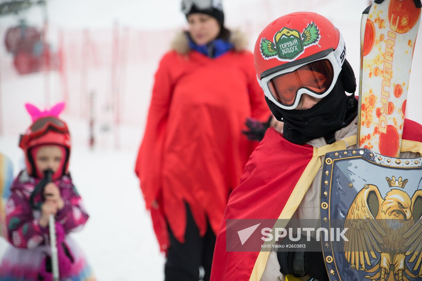 Snow carnival in Yuzhno-Sakhalinsk
