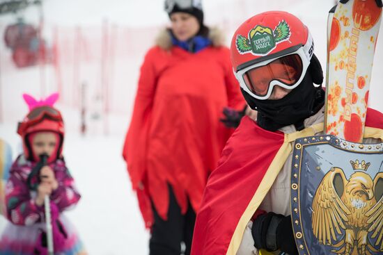 Snow carnival in Yuzhno-Sakhalinsk