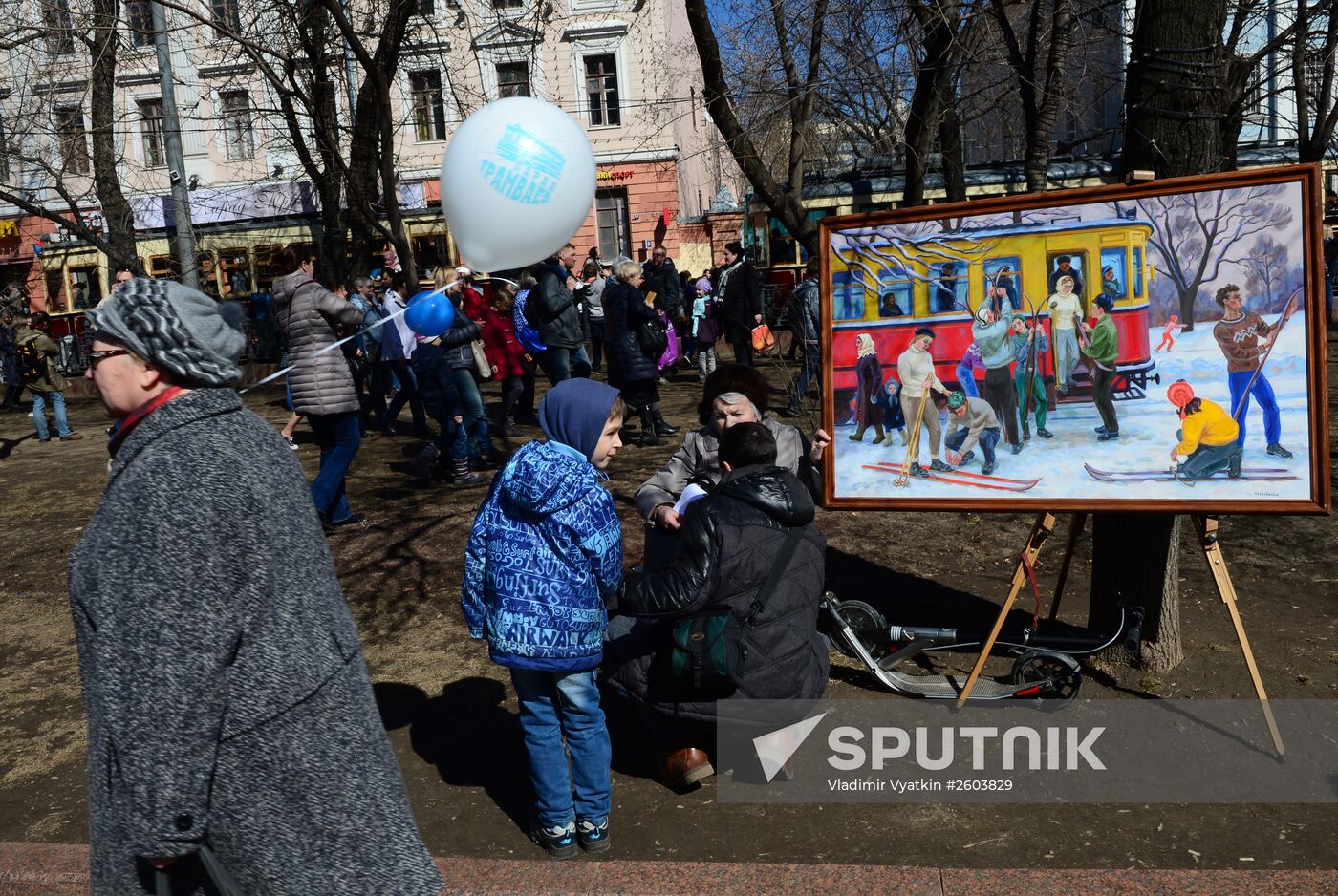 Tram parade "116 Years to Moscow Trams"