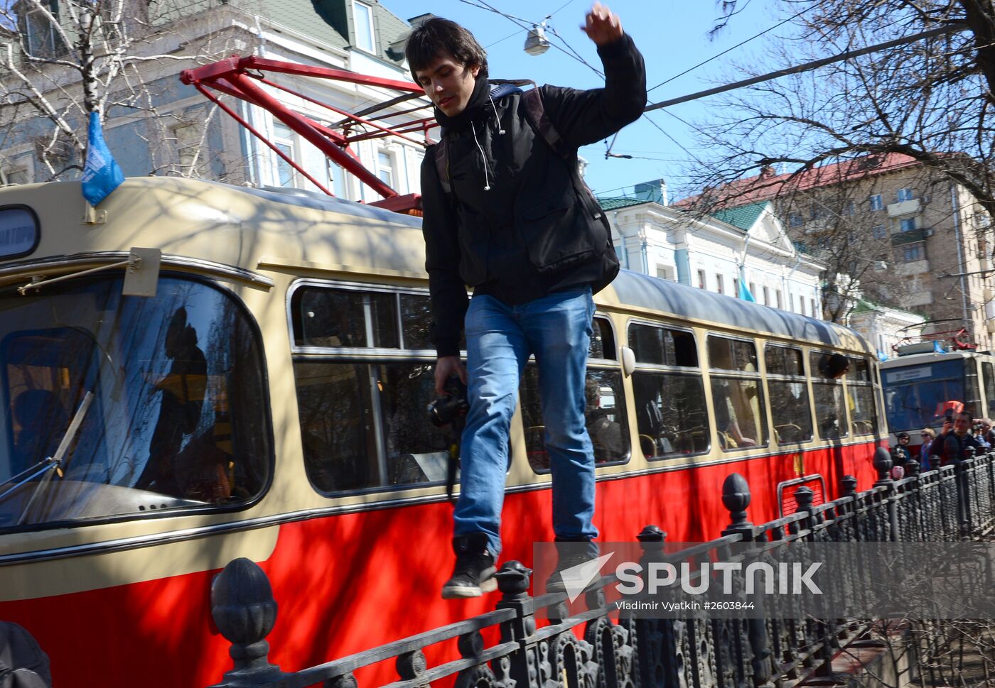 Tram parade "116 Years to Moscow Trams"