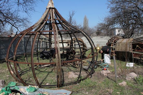 Churches rebuilt in Donetsk