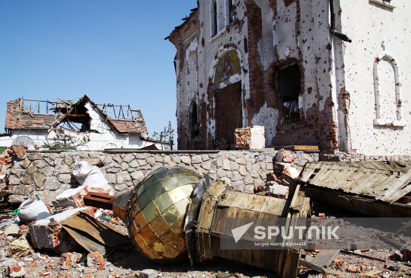 Churches in Donetsk destroyed in fighting